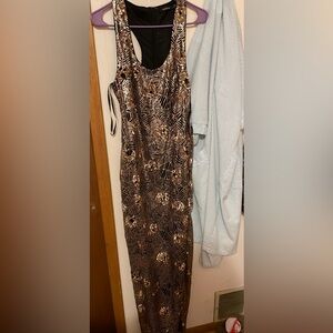 Gold sequence dress